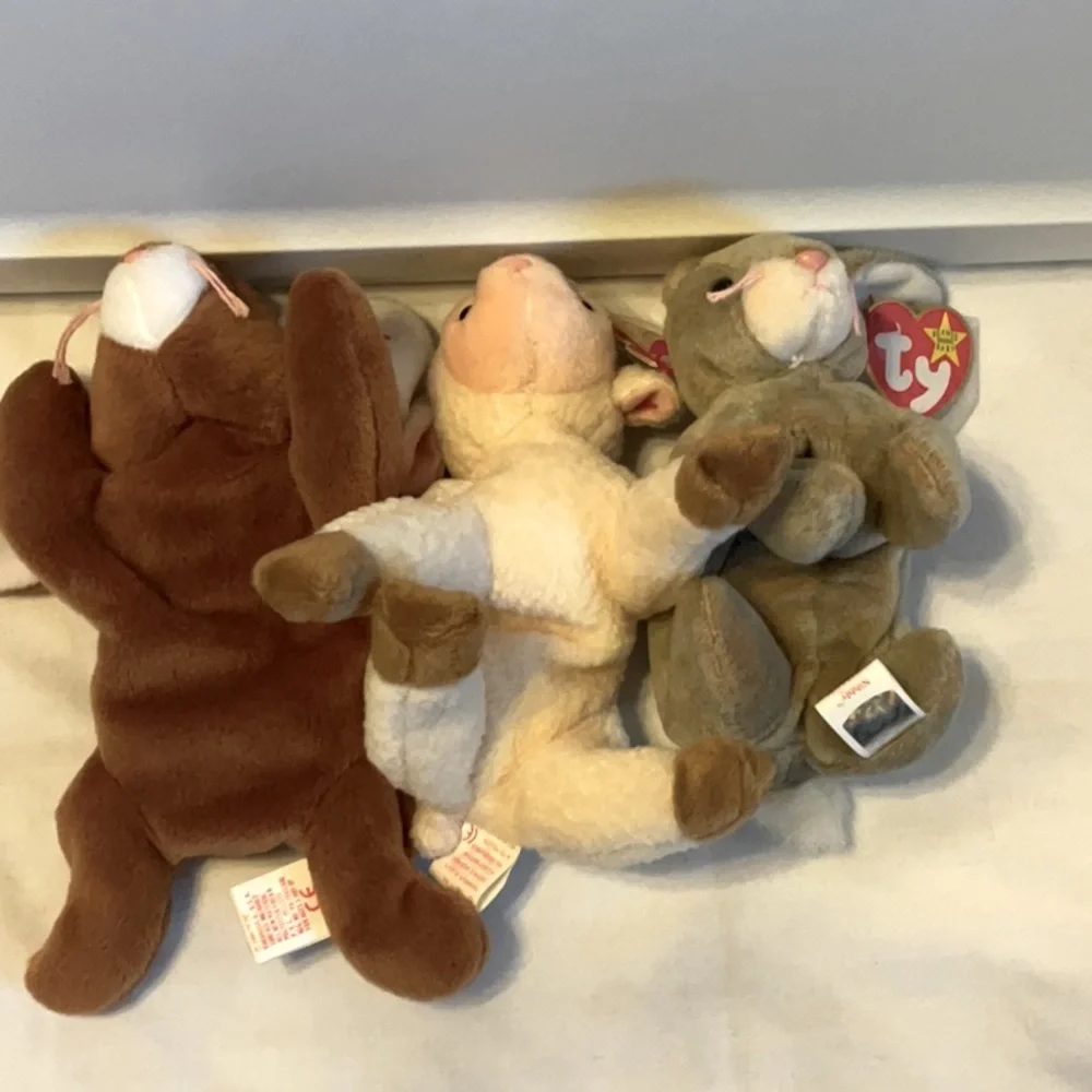 Ty Easter 🐣 Collection of beanie babies 🐑 & bunny rabbits 🐰 set
